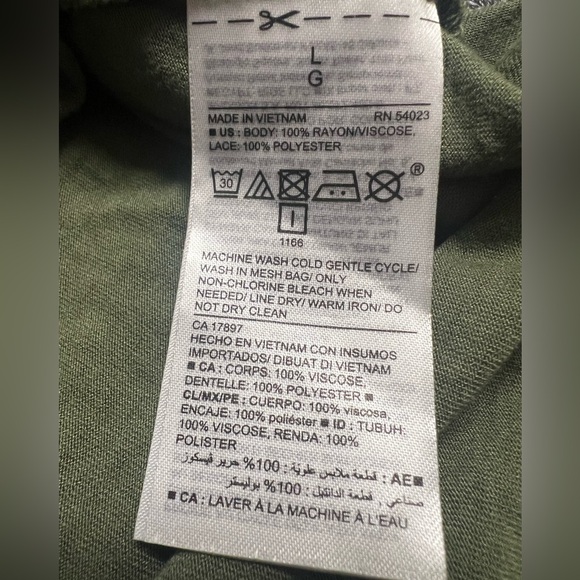 Olive Green Short Sleeve Blouse - Picture 13 of 13